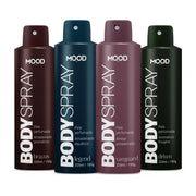 Kit 4 Body Sprays Mood Care Masculinos 225ml