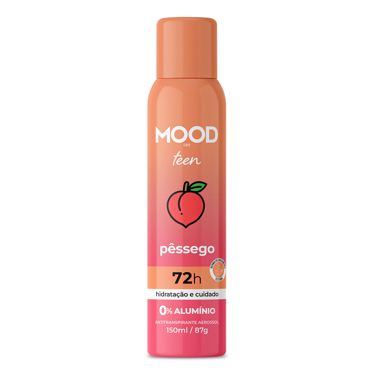 Antitranspirante Aerosol Mood Teen Pêssego 150ml 87g