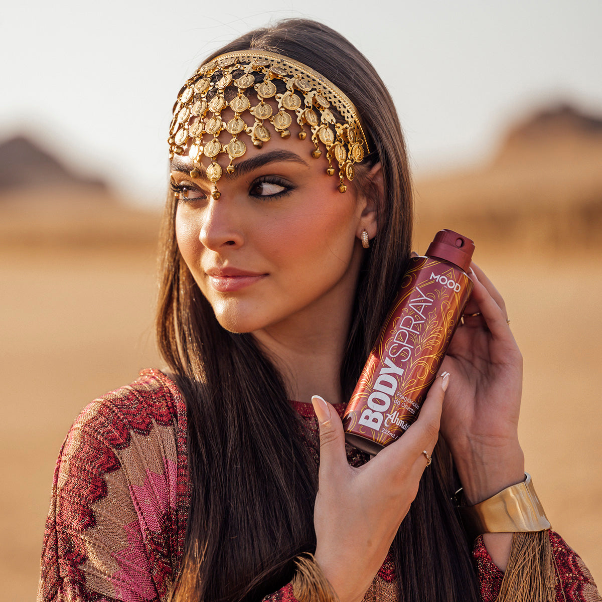 Body Spray Aerossol Mood Ahmar 225ml