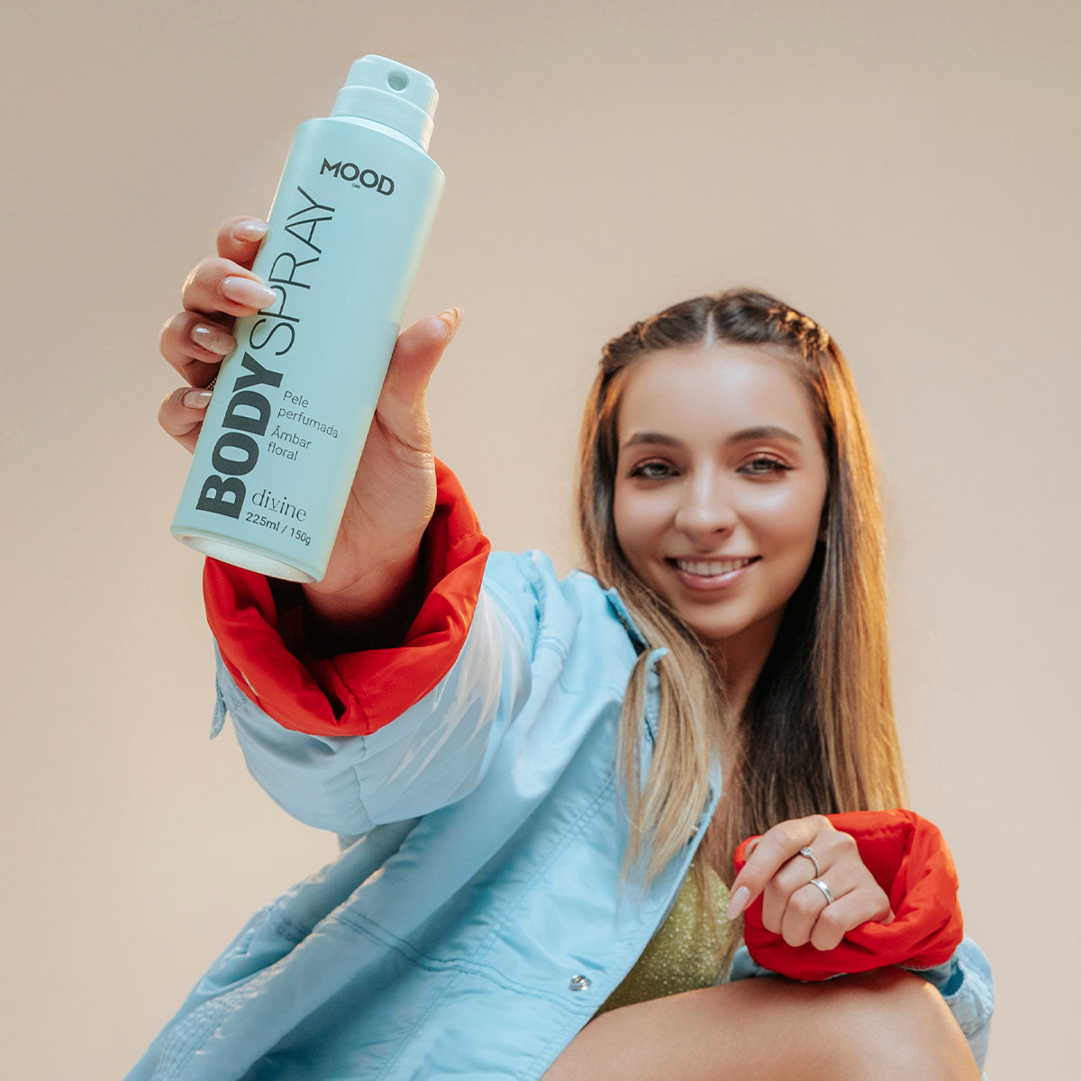 Body Spray Aerossol Mood Divine 225ml