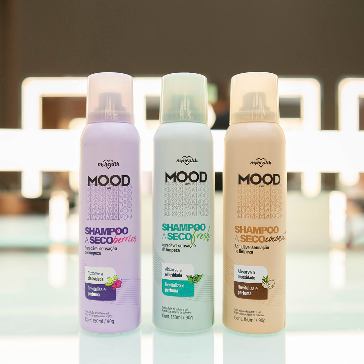 Kit 3 Shampoos a Seco Mood Care 150ml