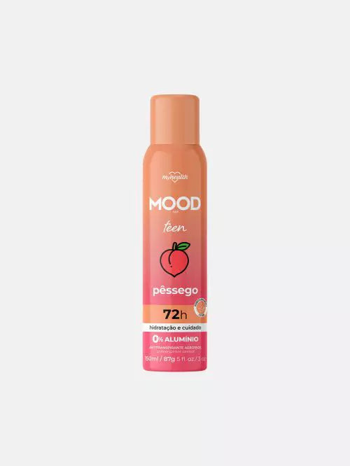 Antitranspirante Aerosol Mood Teen Pêssego 150ml 87g